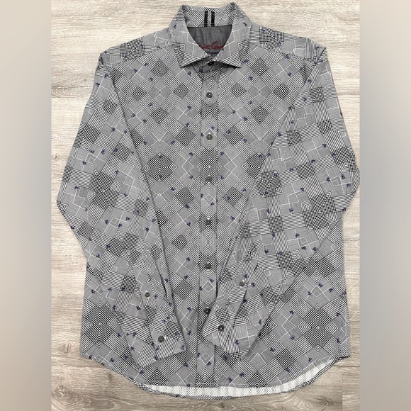🌿SOLD - Robert Graham Button Up Long Sleeve Shirt Sz Medium - Picture 1 of 7